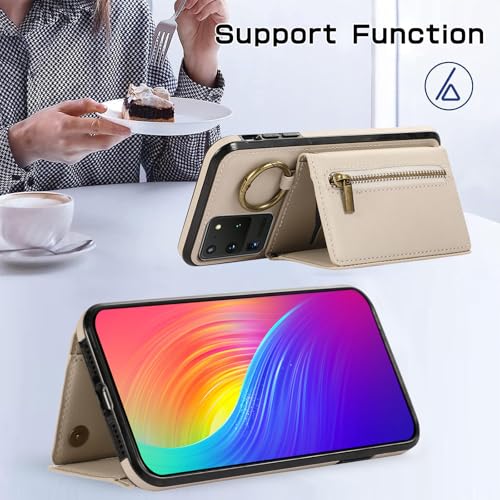 Coque Galaxy S20 Ultra Asuwish ZHKLLB évite rayures étui beige - 3