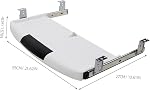 Desk Keyboard Tray Plastic Keyboard Shelf with Convenient Sliding Pull Out Function