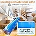 Funkelfuchs® - Trinkflasche für Kinder – 500ml, Blau – Kohlensäure geeignet - 100% auslaufsicher - Wasserflasche spülmaschinenfest - für Kindergarten, Einschulung, Schule, Sport