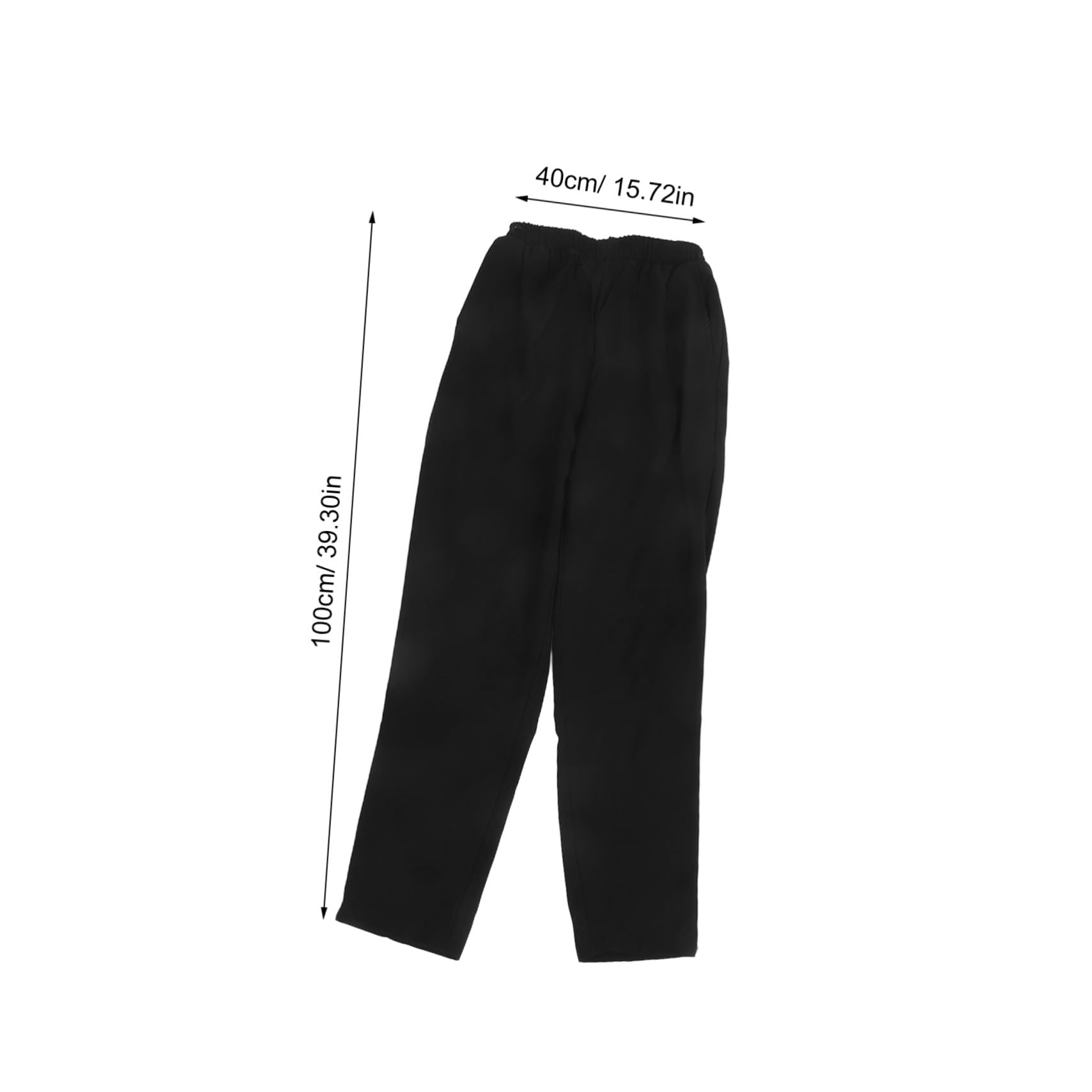 Luxshiny Pantalone da Chef Uomo Nero M in Poliestere-Cotone | Cucina e Hotel, Traspirante e Antiolio, Abbigliamento da Lavoro per Ristorante