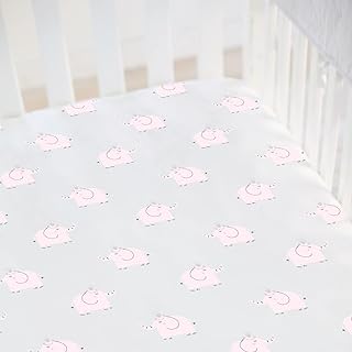 Hello Spud Elephant Fitted Crib Sheet, 52