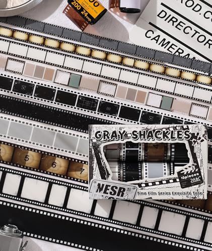 ZMLSED Vintage Photography Themed Washi Tape 10 Rolls - Retro