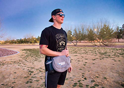 Rogue Iron Disc Golf Bag- Sling Tote Bag for Frisbee Golf - Holds Up to 8 Discs, Water Bottle, and Accessories (Gray) - Thumbnail 7