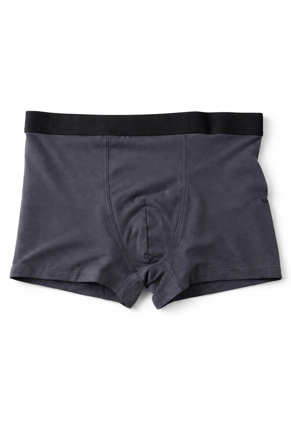 birdhaus Men's Boxer Briefs, Malai Cotton, Grey with Black Waistband-picture-16