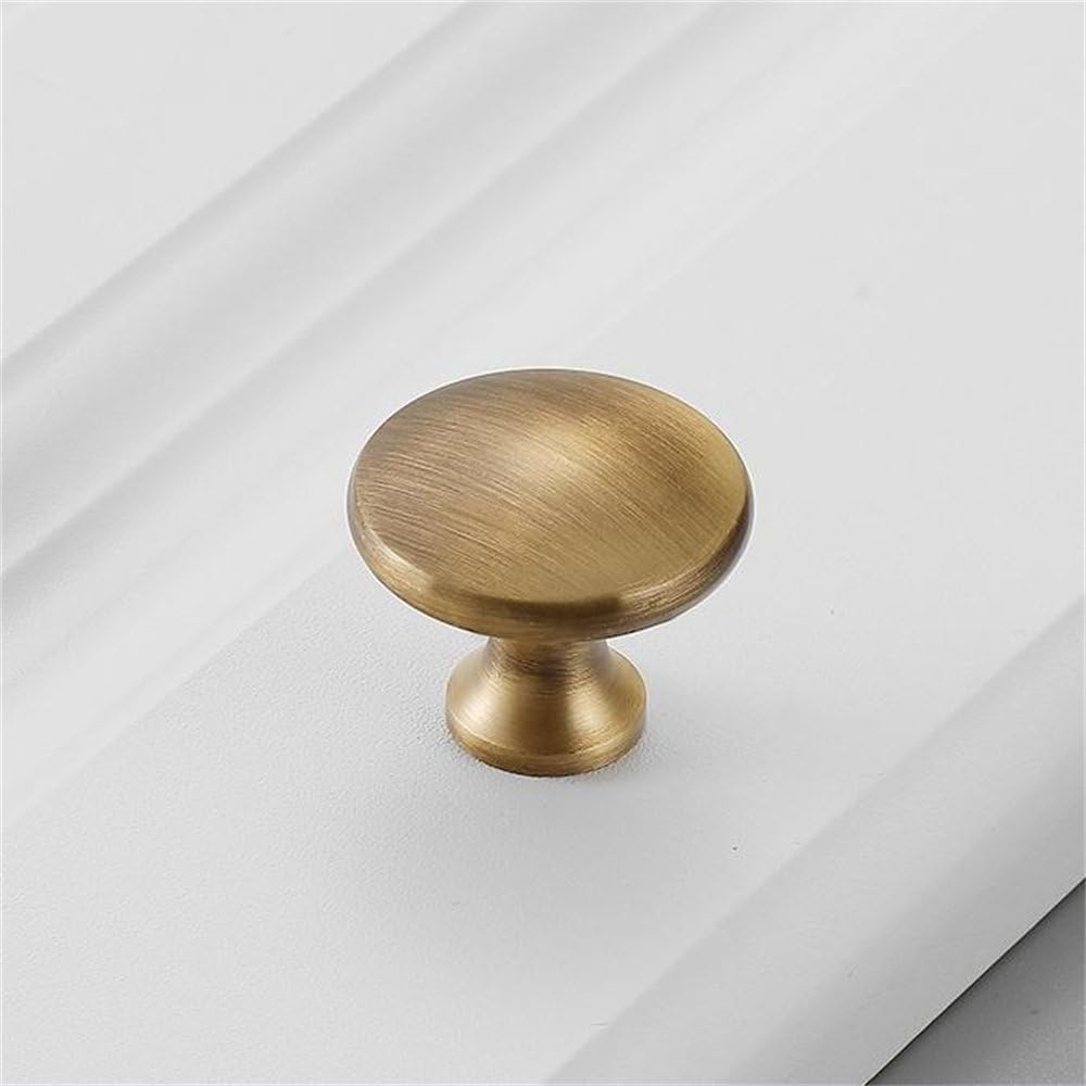 Poignée en cuivre massif vintage pour placard et bouton de meiton antique