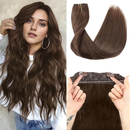 Tinashe Wire Hair Extensions Real Human Hair Medium Brown 18inch