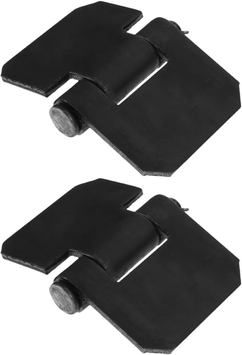 Weld-on Butt Hinges Heavy Duty Steel Trailer Door Hinges with Removable Axle Thickened Metal Gate Hardware 2pcs for Dump Trailers and Ramp Gates