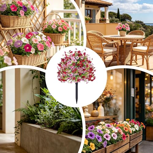 Pétunia artificiel extérieur sans entretien plante artificielle pour balcon