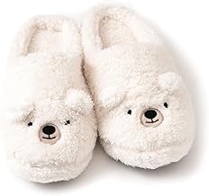 JOKnit Mailpost Animal Face Boa Room Slippers, Room Shoes, Women's, Fluffy, Winter, Cute, Slippers, Animal, Fleece