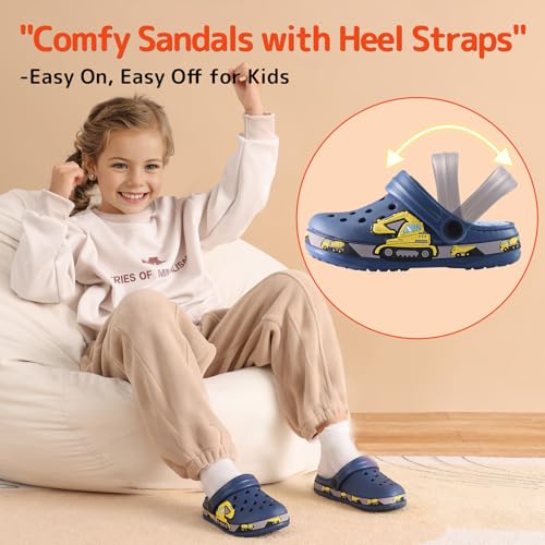 Image of Kids Clogs for Boys Girls Lightweight Slip-On Sandals Water Shoes Beach Pool Slippers for Toddler /Little Kid