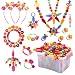 EXTSUD Pop Beads Set 700PCS+ DIY Jewelry Set BPA Free Making Necklace, Bracelet, Hairband and Ring Pop Snap Beads Set Creativity DIY Bead for Kids Girls Toddlers