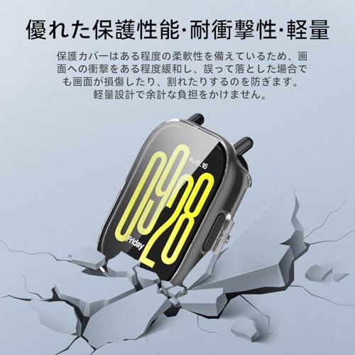 Image of For Redmi Watch 5 Active Dedicated Case, Lightweight, PC + Tempered Glass, For Redmi Watch 5 Active, Protective Cover, 9H Hardness, Easy Installation, Integrated Protection, Scratch Resistant