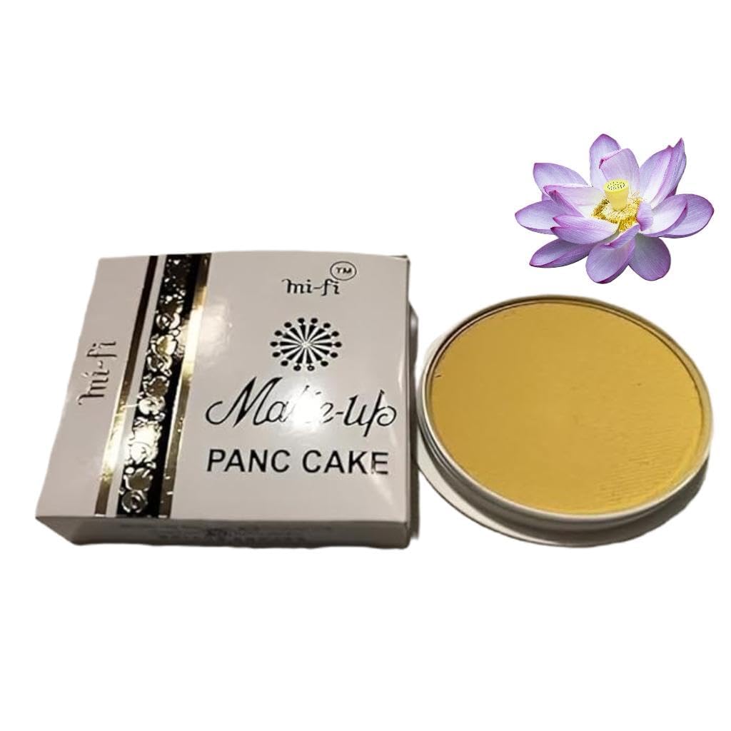 Mifi Pan-Cake Yellow Classical Dance Makeup Powder, Pack of 1-picture-14
