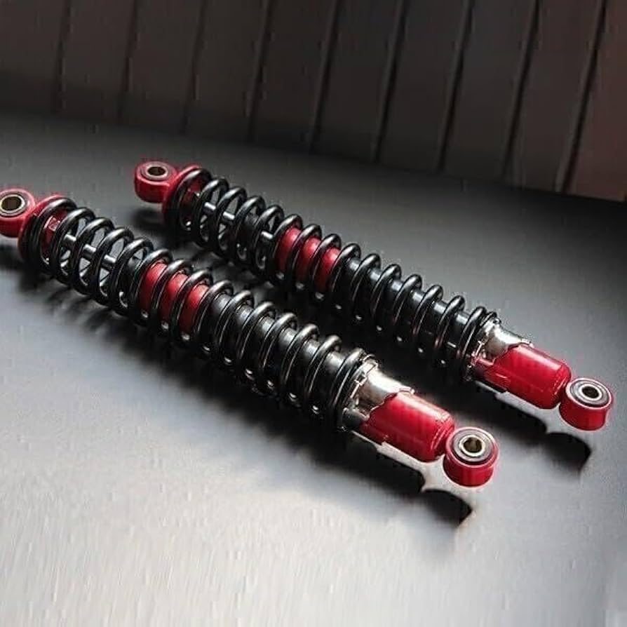 Amazon | 240 長さ325mm 細巻き リアサスペンション 赤×黒 GT380 GS400