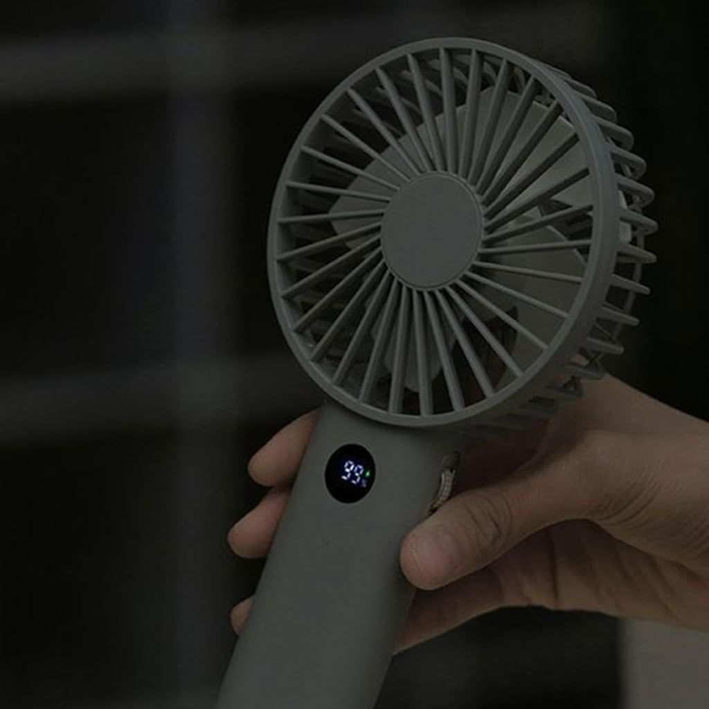 Desk Fan Small Fan Outside Fan Travel Fan Desktop Fan Bedroom Fan with Display Office Fan Air Cooling Fan Powerful Fan