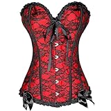 Corsetto Nero Pizzo Overbust Corsetto Corsetti Intimo Slim Elegante Bustier Corsetto Vampiro Donna Top Stile Vintage Corsetti Principesse Da Sposa Sintetica Corsetto Sopra Il Busto Top Tipo Canotta