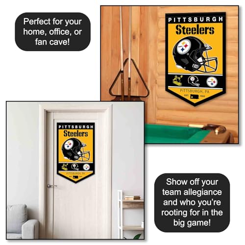 Fanion Pittsburgh Steelers : décorez votre man cave avec l'histoire du patrimoine NFL