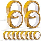 Fuyoooo 12 Rolls Double Sided Fabric Tapes:Heavy Duty Tape Removable...