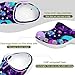 Fashion Beach Pool Slippers Toddler Slides Sandals Children Water Shower for Boy Neon Purple Flowers Floral Skull