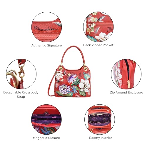 Image of Anuschka Satchel with Crossbody Strap-708