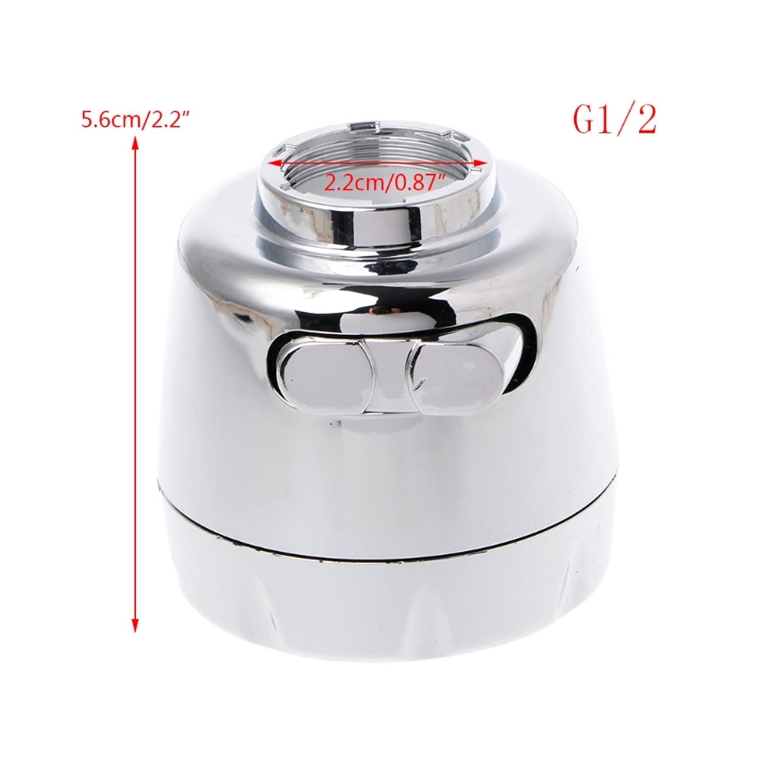 XYNSNDB Boquilla para Grifo de Cocina de 22 mm, aireador, rociador burbujeador, Filtro de Grifo Que Ahorra Agua, Dos Modos, Filtro Giratorio para Ducha, fácil instalación (B1)