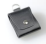 Taschenapotheke Notfalletui 4 Schlaufen/Gläser Leder schwarz mit Braungläsern (UV-Schutz) und Etiketten