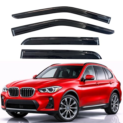 Image of KPY Rain Guards Fit for 2018-2024 BMW X3, Out-Channel Window Visors Vent Wind Deflectors 4PC, Car Accessories for 18-24 BMW X3