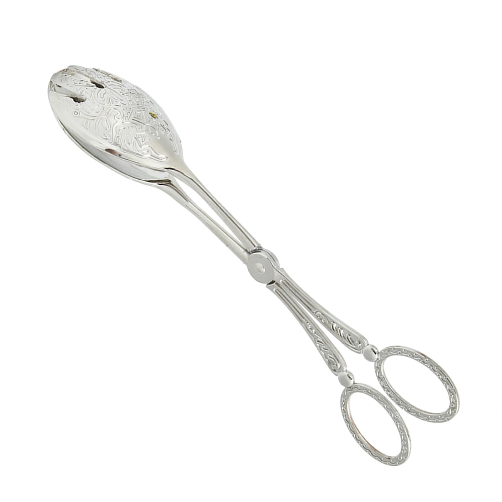 Cocoarm Clip para Alimentos, Herramienta de Cocina de Aleación de Zinc, Pinzas de Pan Multifuncionales para Hornear y Servir, 9,1 Pulgadas de Longitud (SILVER)