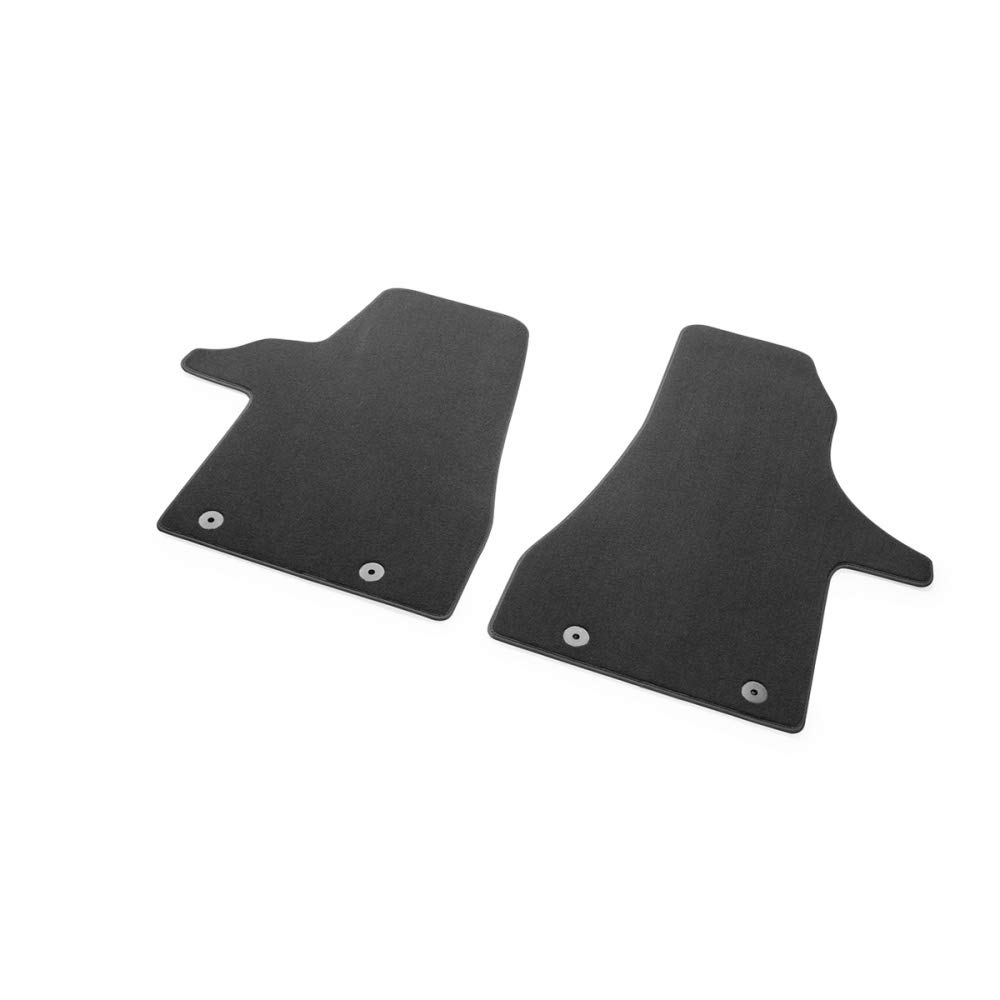 Volkswagen 7L1061275WGK Premium Velour Floor Mats 2 x Front Textile Mats Driver's Cab Black for T6.1 (Facelift) from 2020