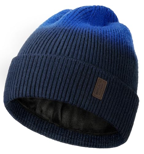 Image of Wmcaps Winter Beanie for Men Women, Fleece Lined Beanie Soft Warm Knit Hat Ski Stocking Cuffed Cap