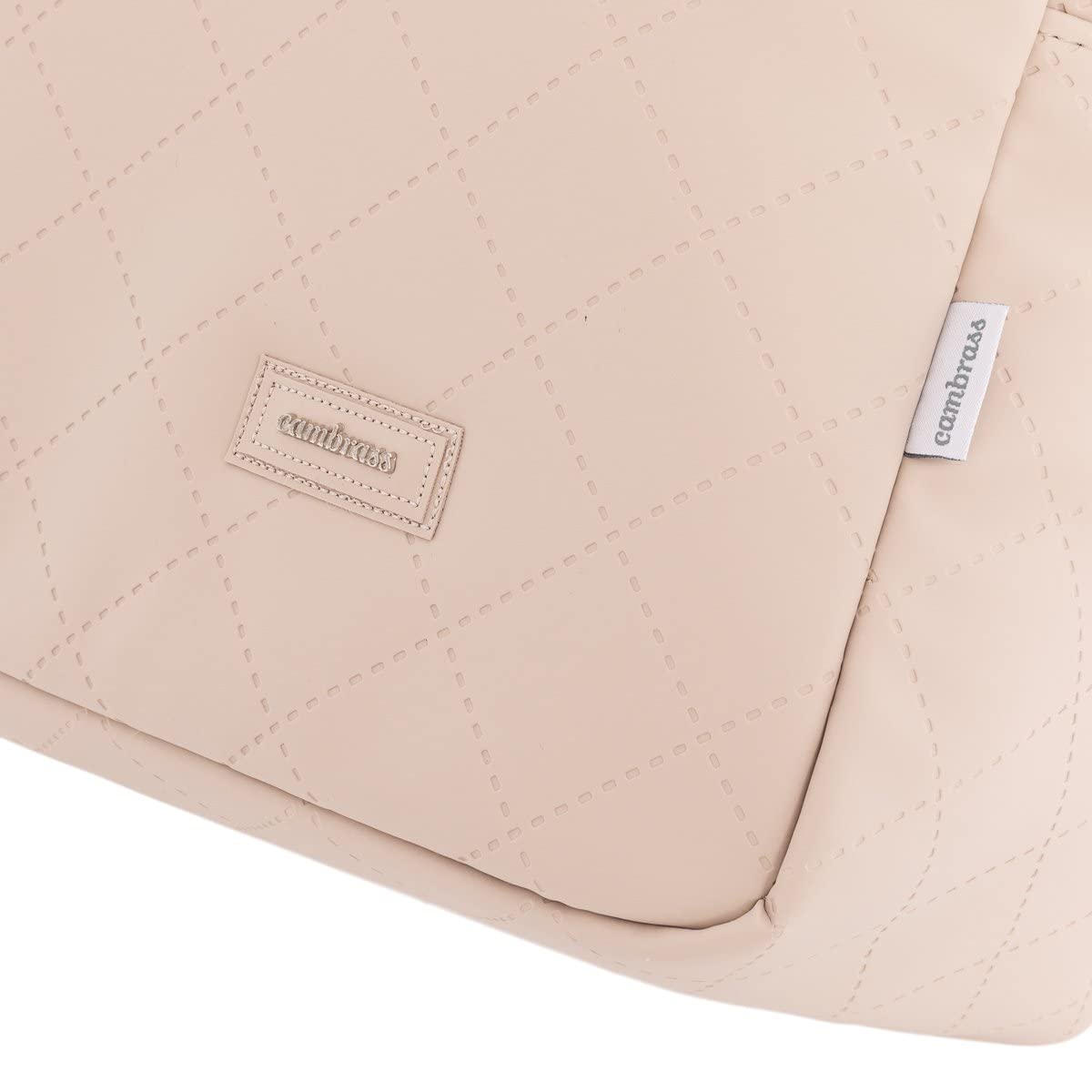 Cambrass - Bolso carro maternal para bebe - bolso de maternidad para carritos de bebe - organizador para pañales y otras cosas de bebe - Sweet Beige 18x41x31 cm