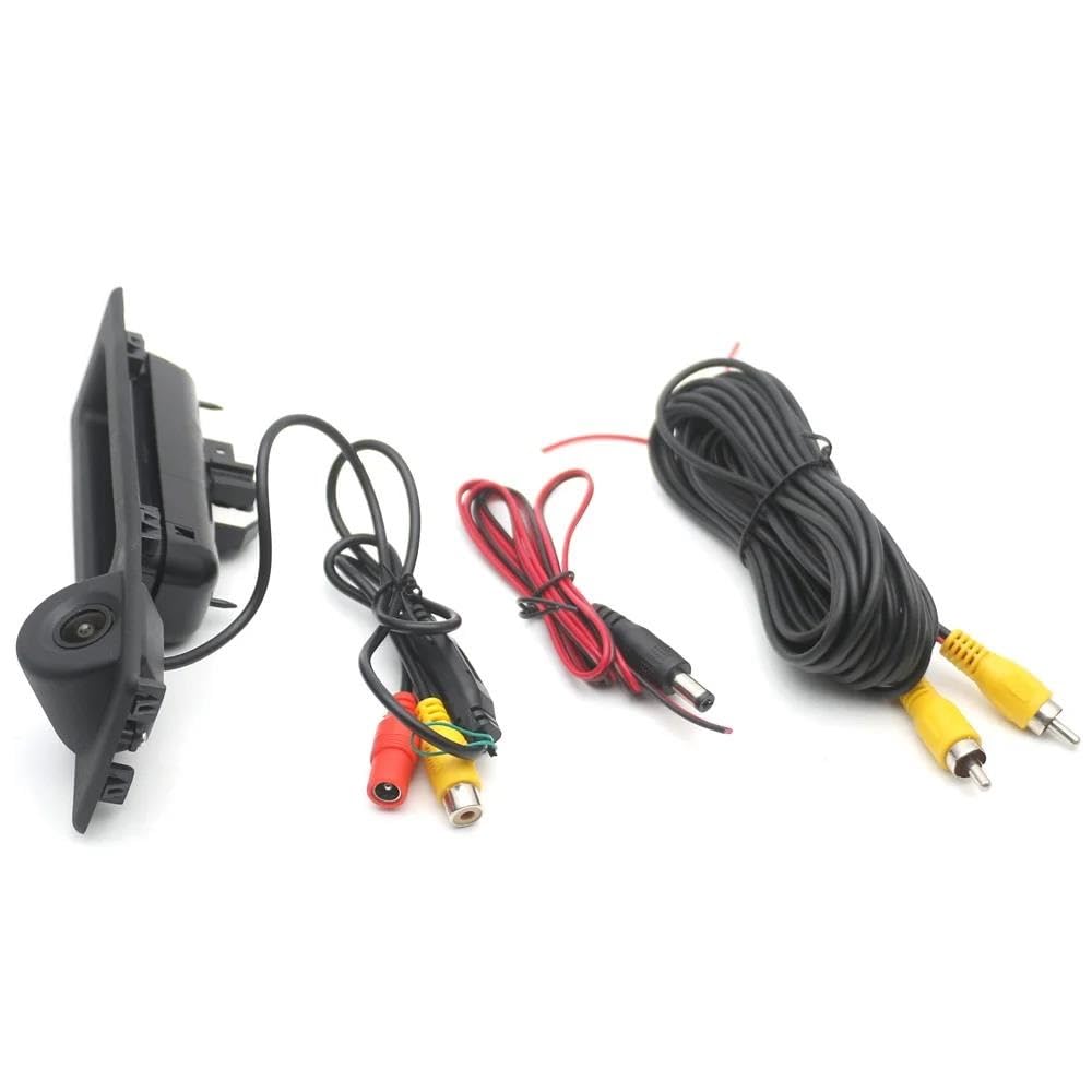 Waterdicht Kofferbak Handvat Achteruitrijcamera Parking Camera Voor BMW Voor 3 5 Serie F10 F11 F30 F31 F32 X3 F25 X4 F26 X5 F15 Achteruitrijcamera met nachtzicht(Color:RCA Plug
