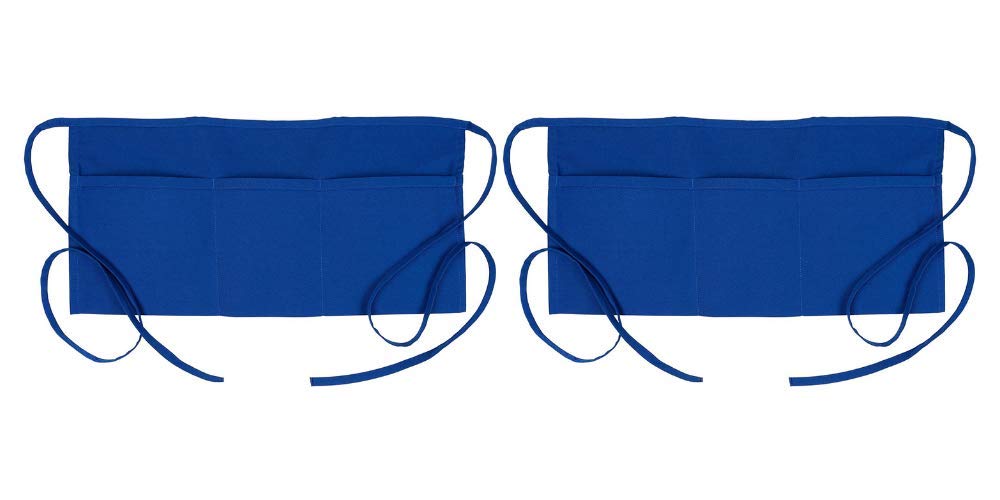 Fame Original 3 Pocket Waist Apron 18122 for Adults in Royal Blue - One Size Fits Most - Unisex (F9-83479)