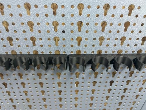 2x Universal Halterung Feilen Stemmeisen Ratschen undd mehr für Küpper Lochwand und Eurolochung 45 mm Eurolochwand wie Tegometall Kreher und Ondis Systemhalter Lochwand Zubehör