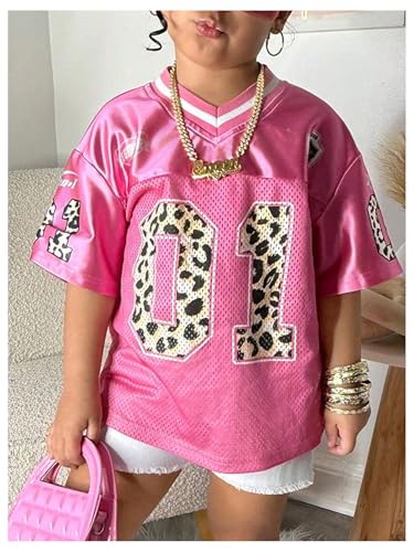 SOLY HUX Toddler Girl's Graphic Jersey Shirts Sporty Short Sleeve T-Shirt Summer Tops Y2k Clothes Streetwear4