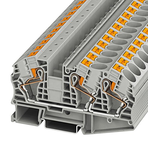 Phoenix Safe Durchgangsklemme PT 16-TWIN N, 25 Stück, 3208760, Grau