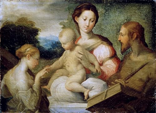 Affiche toile Parmigianino 60x90cm pour habiller un grand mur blanc vide avec élégance