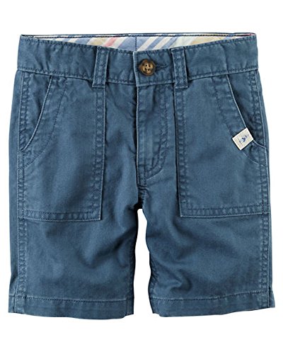 Short plat bleu pour tout-petit garçon Carter's en coton doux