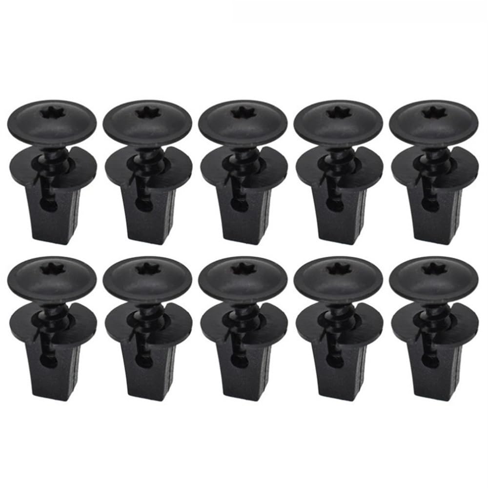 YTQMoreBNZ 20pcs OE# N90974701 Engine Cover Undertray Splashguard Wheel Arch Torx Screw Retainer Fastener Clips Bolt Compatible With VW Audi Seat(Screw10PCS Base10PCS)