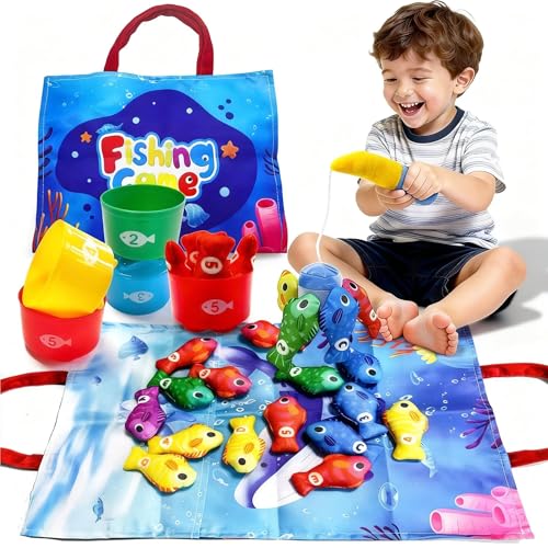 Steemjoey Jeux Montessori Pêche à la Ligne, Jouet...
