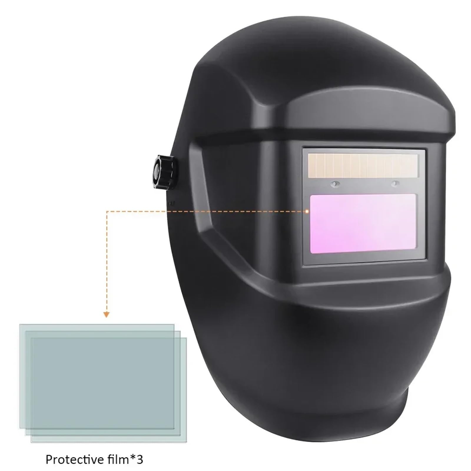 Mascara De Soldar Máscara de soldadura con oscurecimiento automático, pantalla LCD gran tamaño, cascos for amolar, cortar y soldar equipos arco