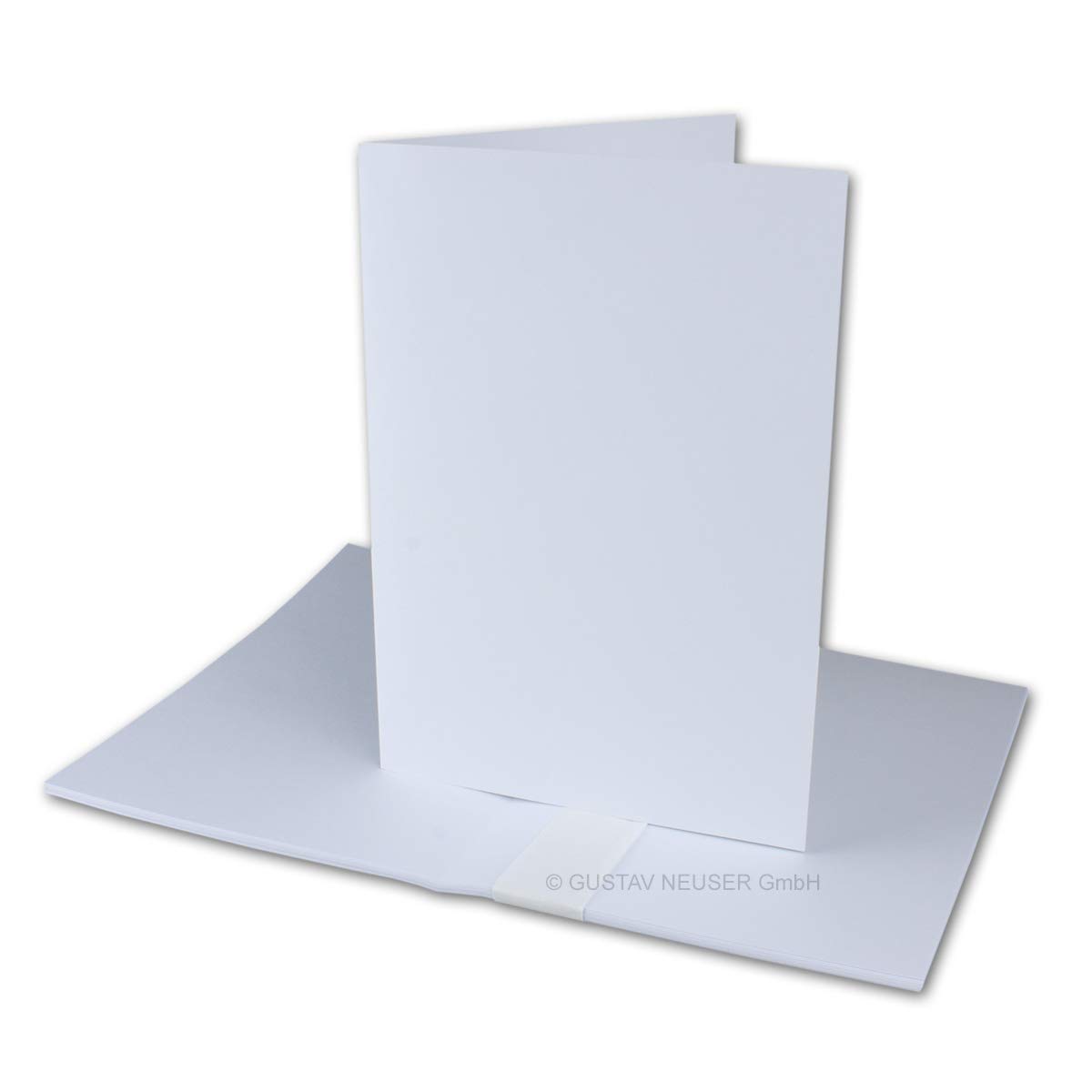 Set di 25 biglietti pieghevoli, formato DIN A5/C5, Amarena, buste