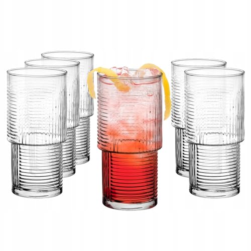 Glasmark KROSNO 1992 Bicchieri Cocktail Set Di 6 Bicchieri Resistenti In Vetro Trasparente Moderni Lavabile In Lavastoviglie 400 ml