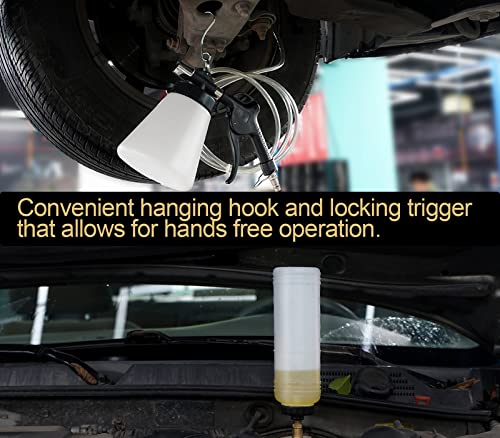 Cmood Pneumatic Brake Fluid Bleeder Tool Kit For Car Truck Motorcycle, Pneumatic Vacuum Brake Bleeder With Extractor And Refill Bottle, 4 Master Cylinder Adapters, 2 Air Quick Plugs (90-120 Psi) #TOP2