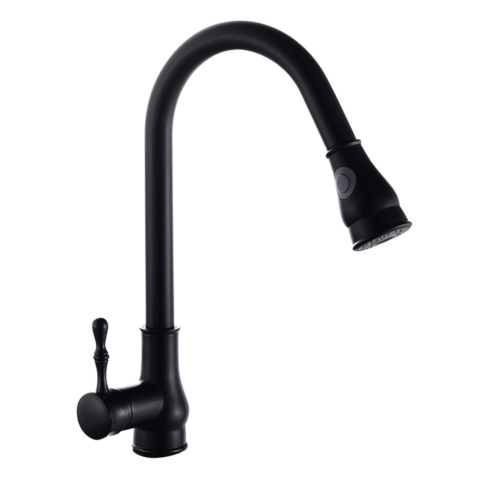 Mitigeur de cuisine en laiton noir CAMUTO au design architectural