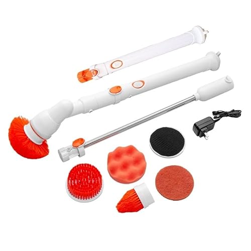 ファミラ 電動 バスポリッシャー スピンターボ 9点セット+予備バッテリー付き お風呂掃除 ブラシ 回転ブラシ 回転 充電 バスブラシ 浴室掃除 高速回転 ステシック型 コードレス