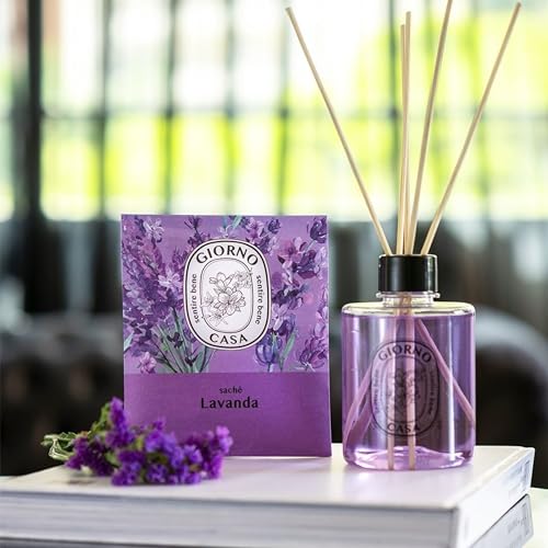 Sachê Perfumado Para Armário e Gavetas (Aromatizador), Lavanda, Giorno Casa, 15 g, Roxo