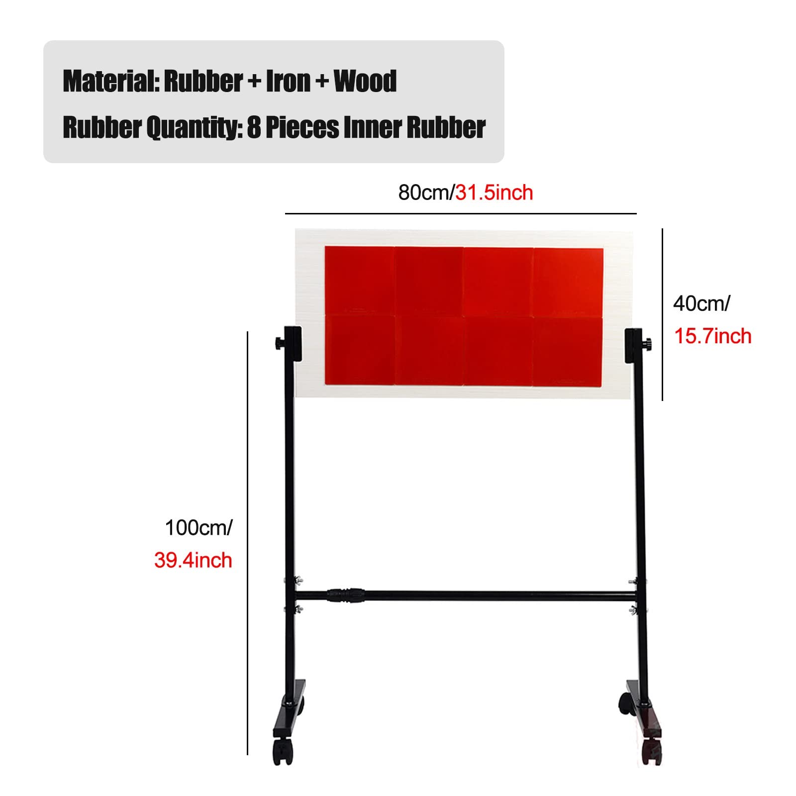 LLAA Tischtennis Rebound Board – Freistehend Mit Ständer, 360° Verstellbar, 80x40 Cm, Für Solo-Training LLAA Tischtennis Rebound Board – Freistehend Mit Ständer, 360° Verstellbar, 80x40 Cm, Für Solo-Training