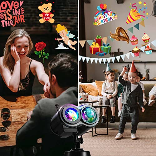 Xhaus Christmas Projector Lights, 2-In-1 Ocean Wave Led Waterproof Light Outdoor Indoor Light For Thanksgiving Halloween Theme Holiday Party Landscape Decorations (16 Slides 10 Colors) #TOP2