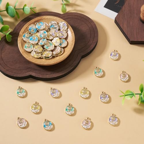 Breloques fleur émaillée anti-ternissement pour réparer vos bijoux - 7